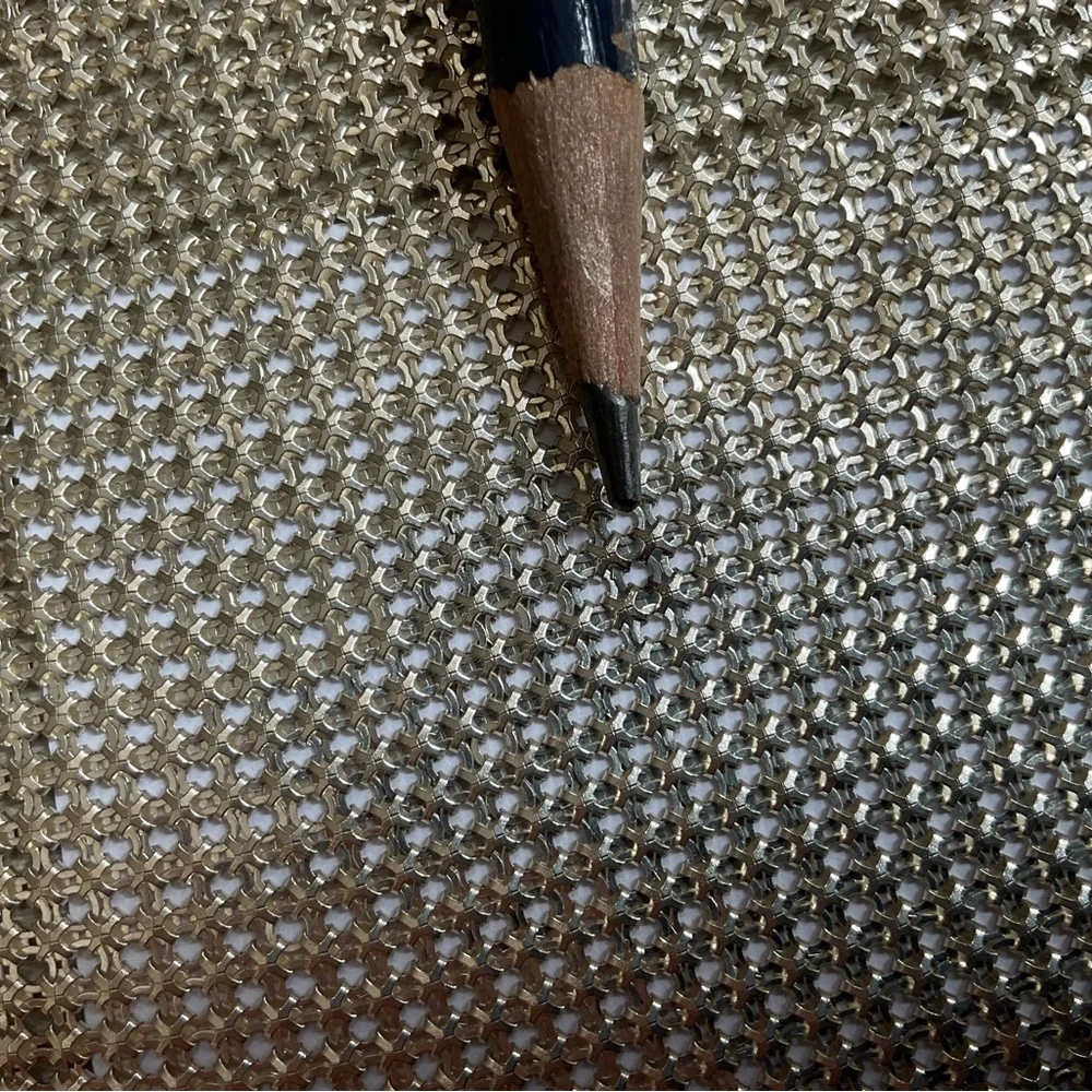 Whiting & Davis Liquid Metal Silver Mesh Halter Top Vintage USA - Picture 10 of 12